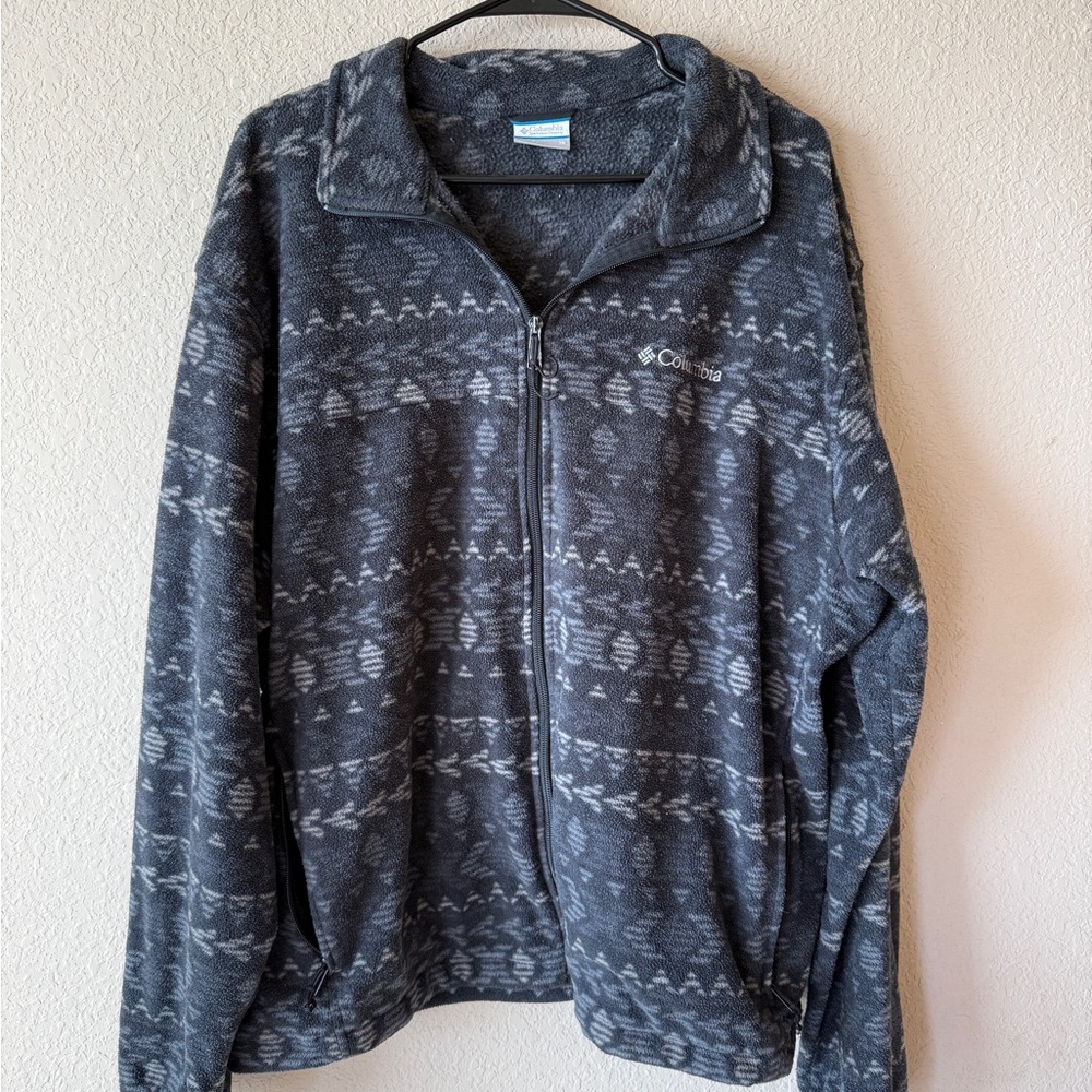 Columbia Men's Dark Gray Zip-Up Sweater